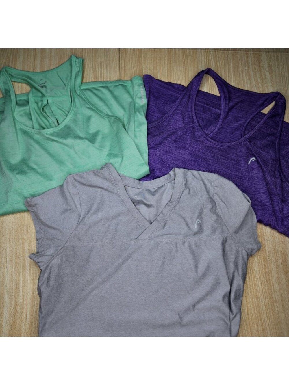 Head Womens Tank Top Short Sleeve Top 3 Piece Bundle Medium